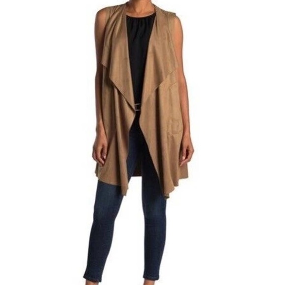 Max Studio Suede Vest - Picture 1 of 3